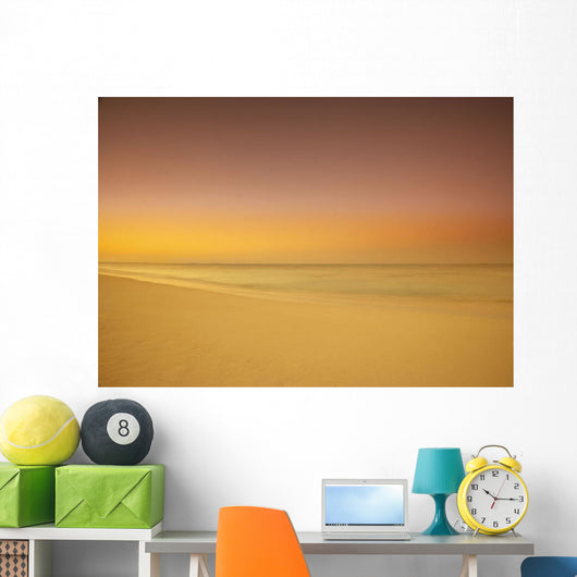 Sunset On Cable Beach, Nassau, Bahamas Wall Mural