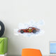 Digital Artwork Sketch Red Wall Decal