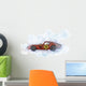 Digital Artwork Sketch Red Wall Decal