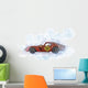 Digital Artwork Sketch Red Wall Decal