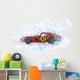 Digital Artwork Sketch Red Wall Decal