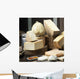 cow's milk cheeses in a typical italian Wall Mural