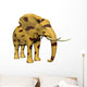 Elephant Big Cat Fur Wall Mural