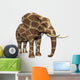 Elephant Giraffe Fur Wall Mural