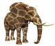 Elephant Giraffe Fur Wall Mural