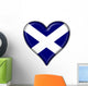 scotland heart flag Wall Decal