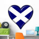 scotland heart flag Wall Decal