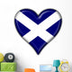 scotland heart flag Wall Decal