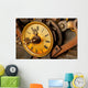 Antique Grunge Clock Wall Mural