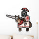 Vector Pixel Art Knight Wall Decal