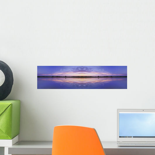 Mirror Image Of Medicine Lake, Alberta, Canada Wall Mural