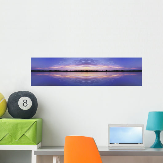 Mirror Image Of Medicine Lake, Alberta, Canada Wall Mural