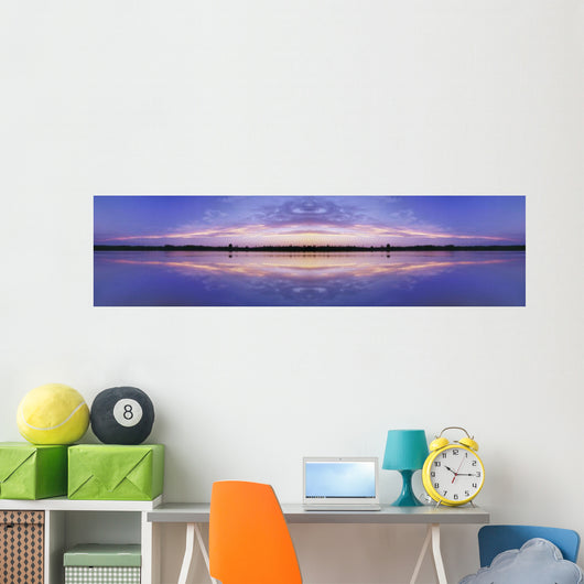 Mirror Image Of Medicine Lake, Alberta, Canada Wall Mural