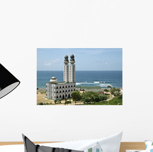 mosque at the seaside in Dakar senegal Wall Mural
