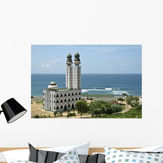 mosque at the seaside in Dakar senegal Wall Mural