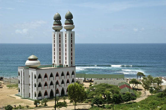 mosque at the seaside in Dakar senegal Wall Mural