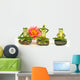 Artificial Frogs at the Yoga Wall Decal