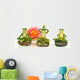 Artificial Frogs at the Yoga Wall Decal