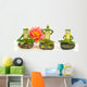 Artificial Frogs at the Yoga Wall Decal