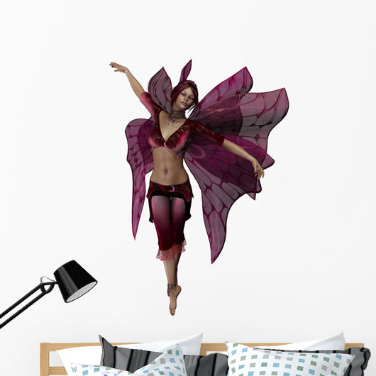 Purple Fairy Fantasy Wall Decal