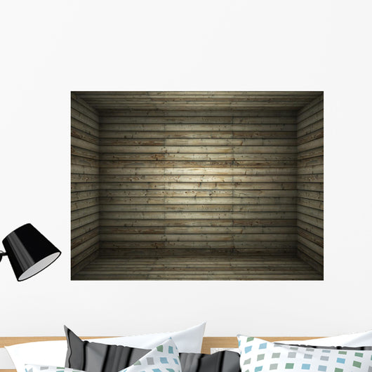interior wooden room Wall Mural