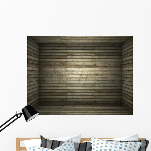 interior wooden room Wall Mural