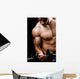 Powerful muscular man lifting weights Wall Mural