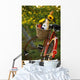 Bicycle With Full Basket Wall Mural