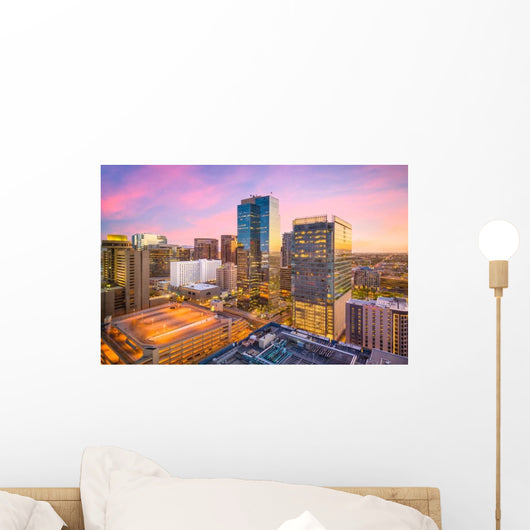 Phoenix Arizona Usa Downtown Cityscape Evening Wall Decal