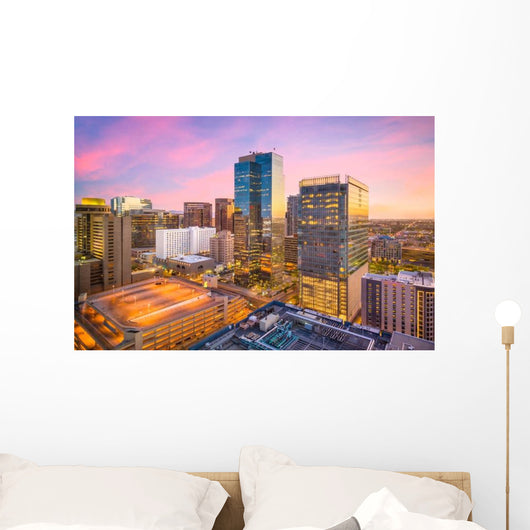 Phoenix Arizona Usa Downtown Cityscape Evening Wall Decal