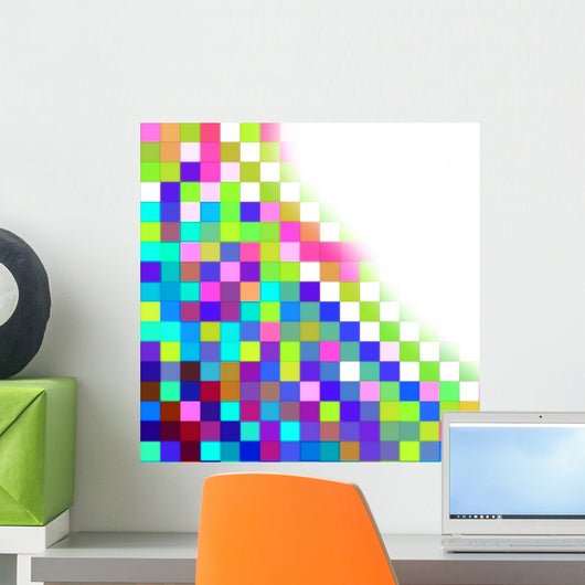 multicolor mosaic background Wall Mural