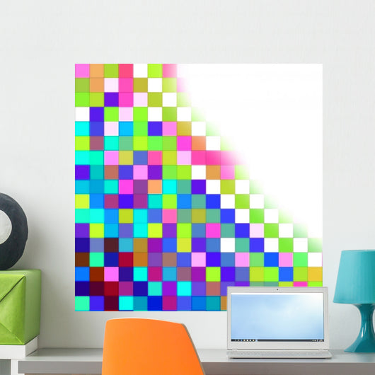 multicolor mosaic background Wall Mural