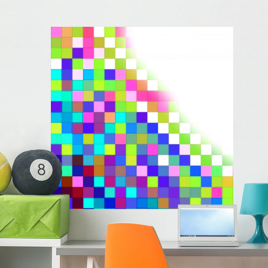 multicolor mosaic background Wall Mural