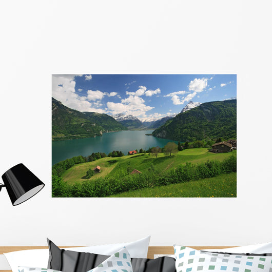 Lake Lucerne and Alps Wall Mural