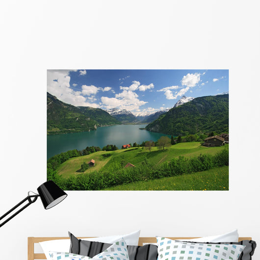 Lake Lucerne and Alps Wall Mural