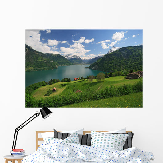 Lake Lucerne and Alps Wall Mural
