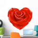 Red Rose Shape Heart