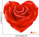 Red Rose Shape Heart