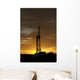 natural gas well texas sunset silhouette Wall Mural