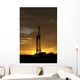 natural gas well texas sunset silhouette Wall Mural