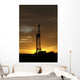 natural gas well texas sunset silhouette Wall Mural