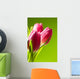 tulips on green Wall Mural