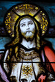 Christ Looking to Heaven Stained Glass Window Wall Mural