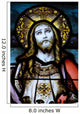 Christ Looking to Heaven Stained Glass Window Wall Mural