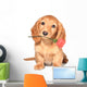 Valentine puppy Wall Decal