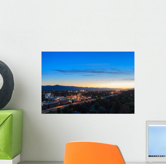 Missoula Montana City Lights Wall Decal