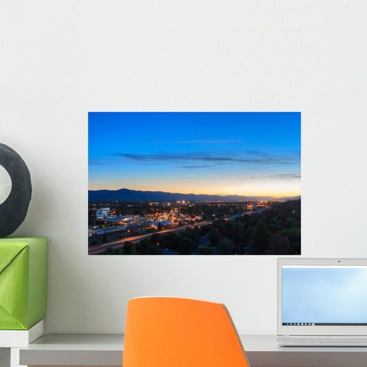 Missoula Montana City Lights Wall Decal