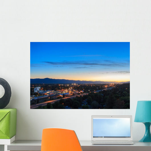 Missoula Montana City Lights Wall Decal