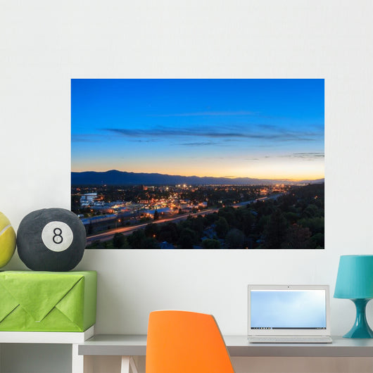 Missoula Montana City Lights Wall Decal