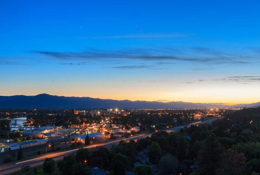 Missoula Montana City Lights Wall Decal